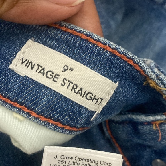 J.Crew 9in vintage straight leg unfinished hem sz 27T - Picture 5 of 14